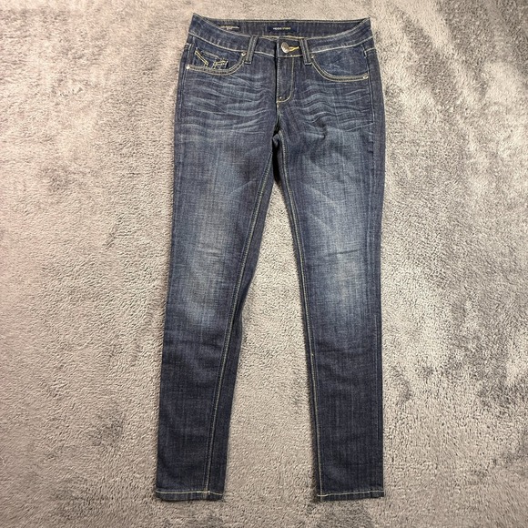 Vigoss Denim - Vigoss Studio The Brooklyn Skinny Jeans Womens 27 Dark Wash Denim Y2K Low Rise